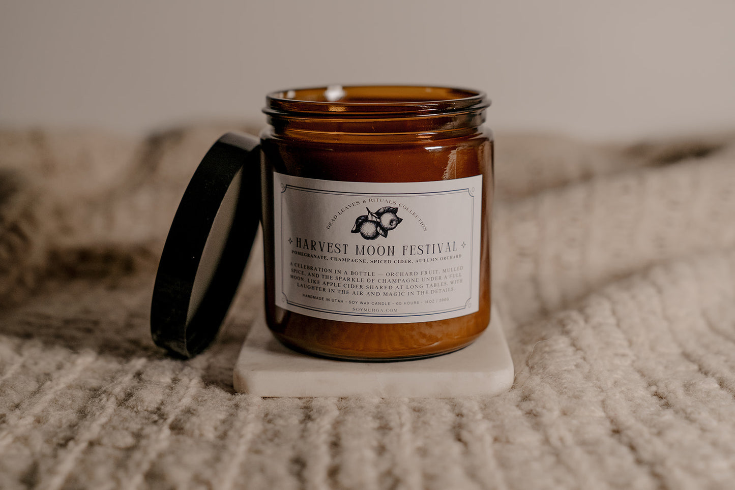 ๐ Harvest Moon Festival โ 14oz Soy Candle (Double Wick)