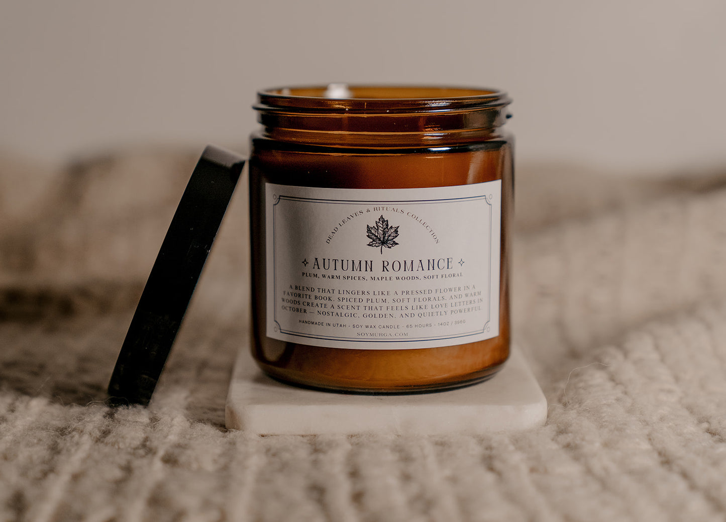 🍂 Autumn Romance – 14oz Soy Candle (Double Wick)