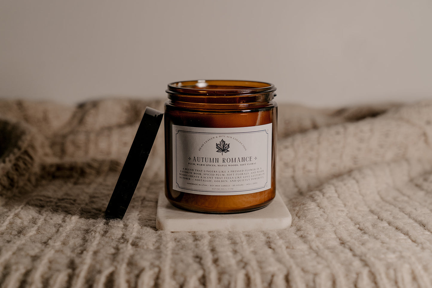 🍂 Autumn Romance – 14oz Soy Candle (Double Wick)