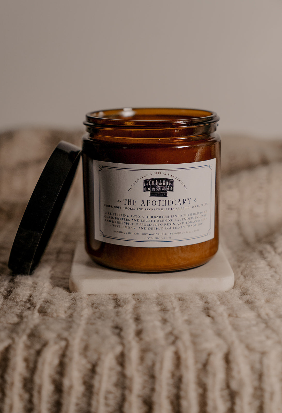 🧪 The Apothecary – 14oz Soy Candle (Double Wick)