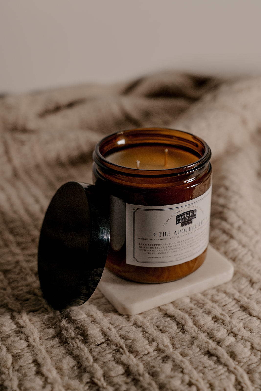 🧪 The Apothecary – 14oz Soy Candle (Double Wick)
