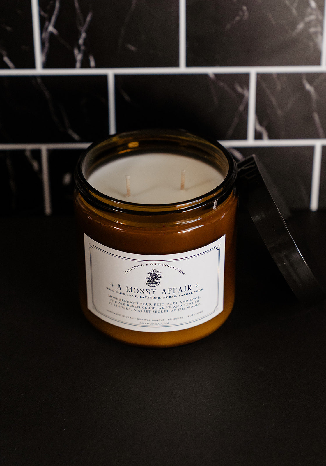 A Mossy Affair – 14oz Soy Candle (Double Wick)