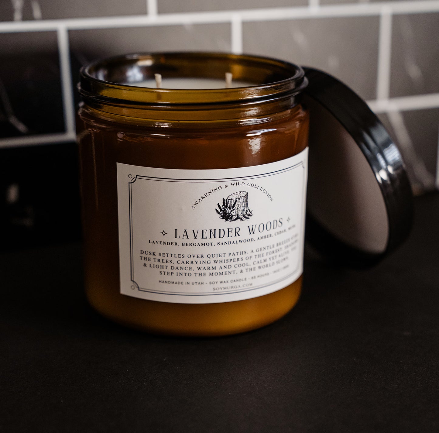 Lavender Woods -14oz Soy Candle (Double Wick)