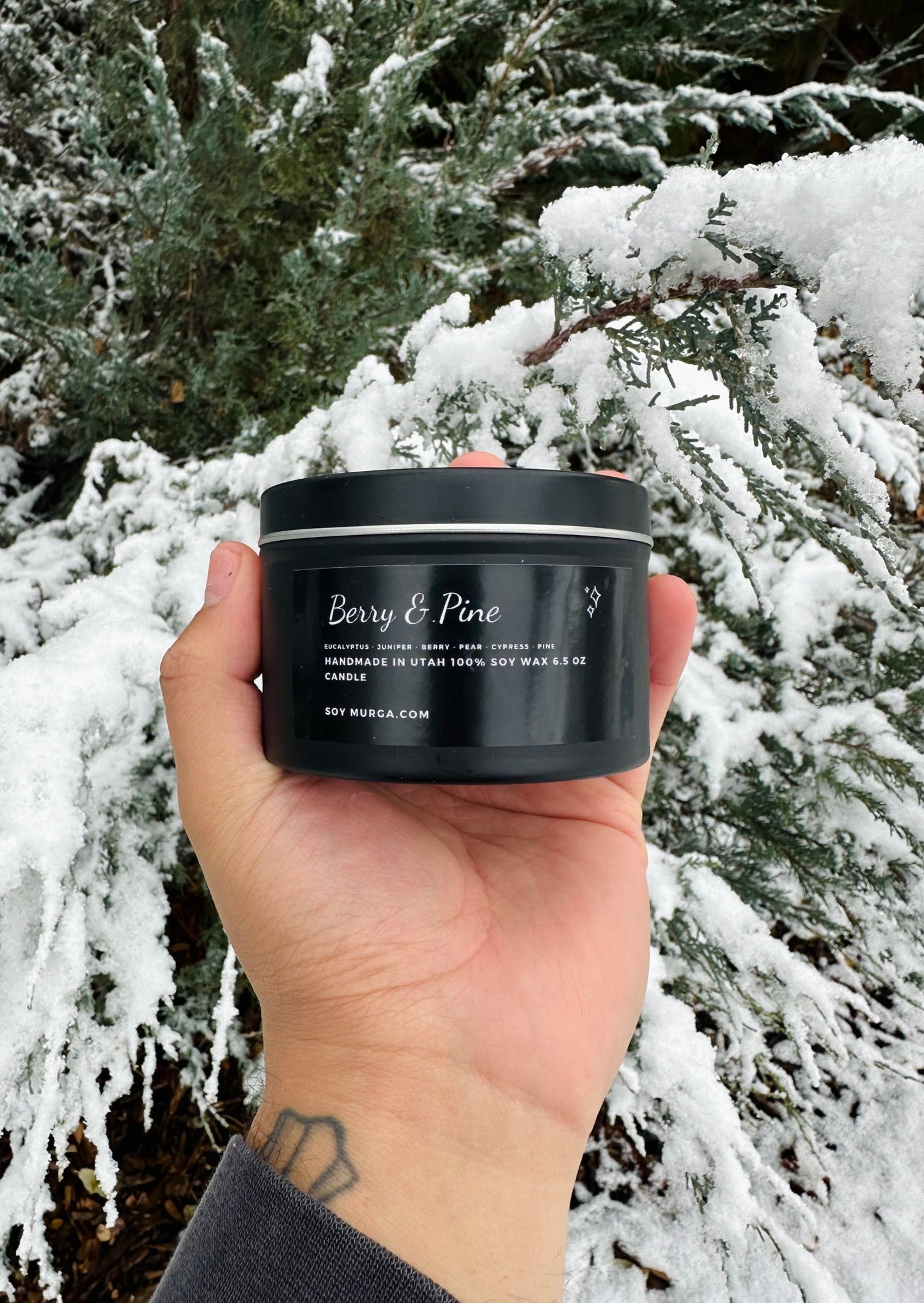 Berry & Pine – 7oz Soy Candle