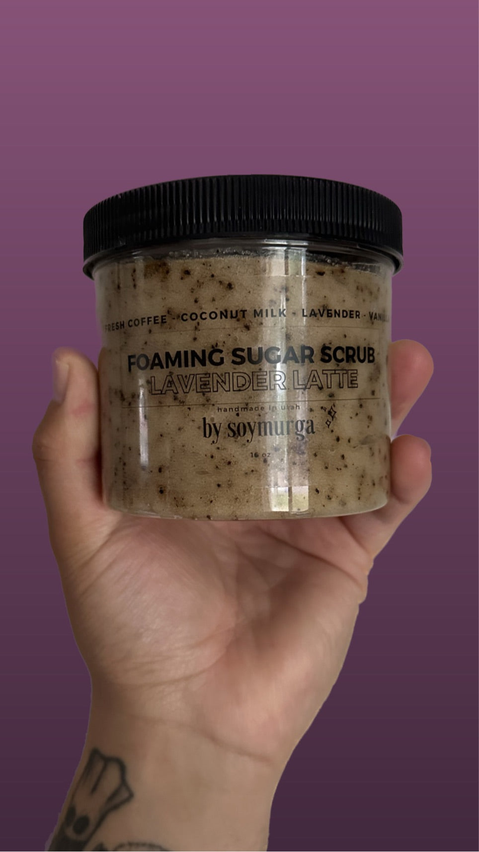 Lavender Latte Foaming Sugar Scrub - Limited