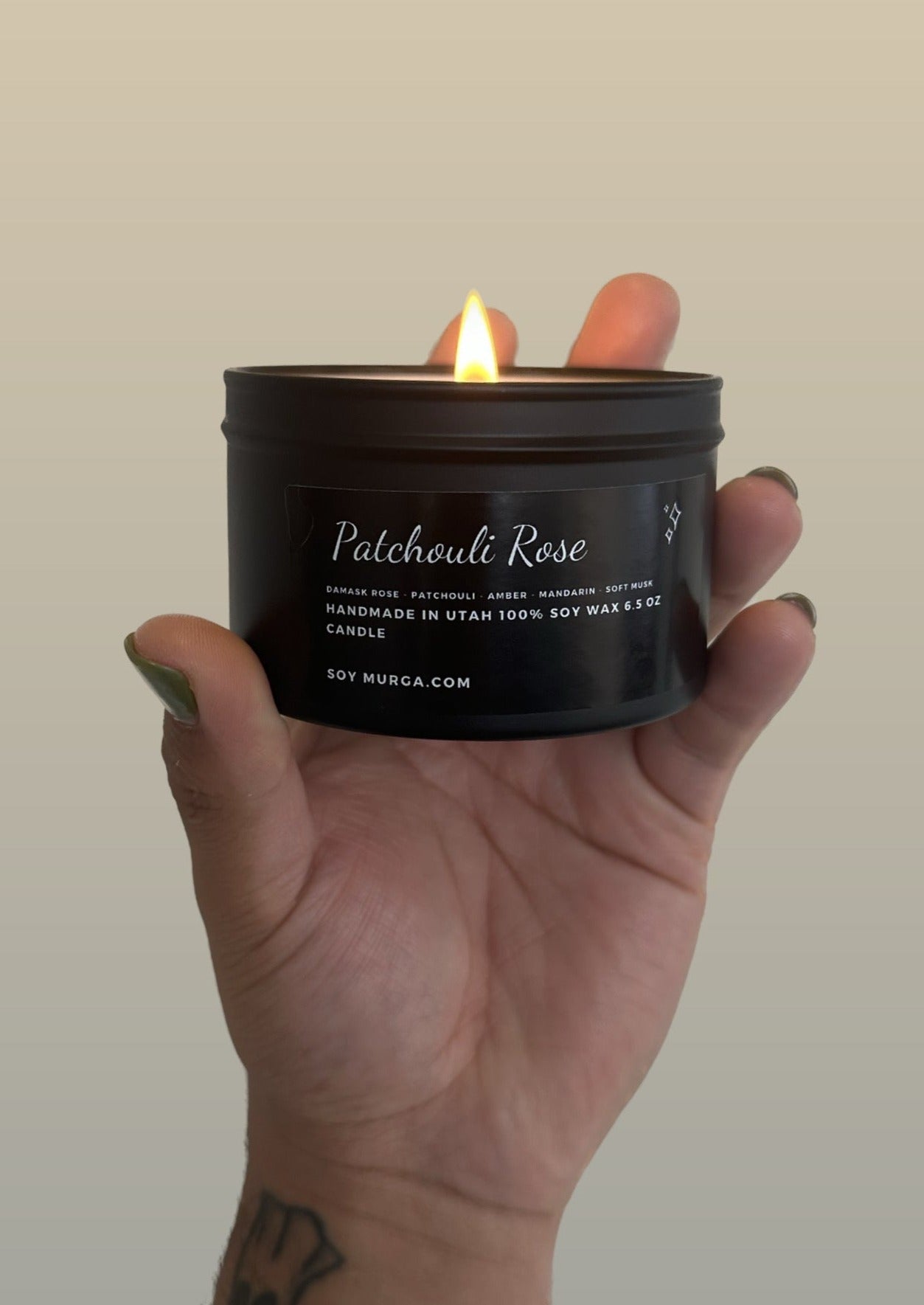 Patchouli Rose Candle