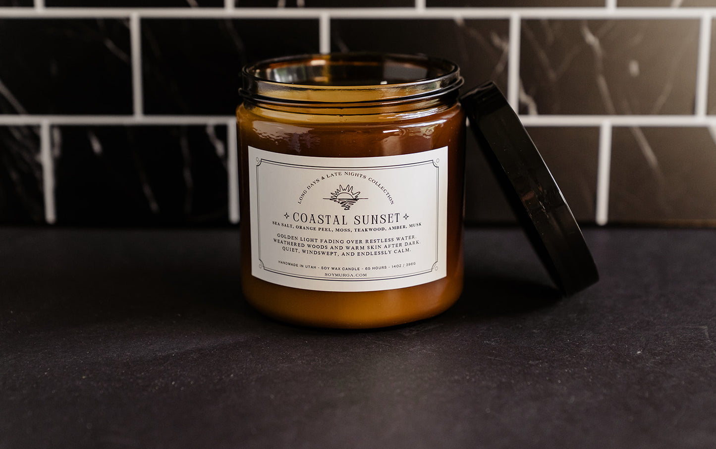 Coastal Sunset – 14oz Soy Candle (Double Wick)