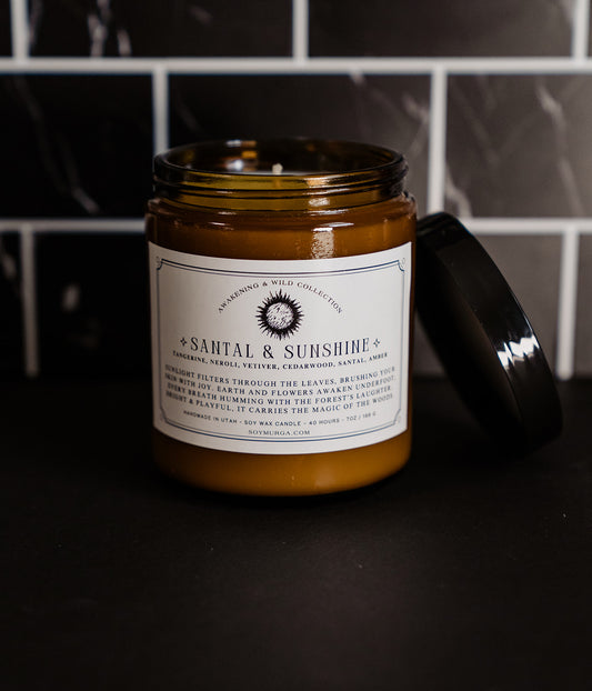 Santal & Sunshine – 7oz Soy Candle