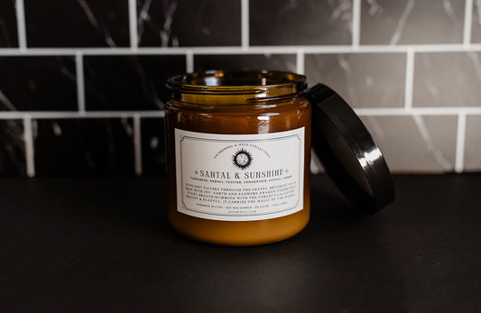 Santal & Sunshine – 14oz Soy Candle (Double Wick)