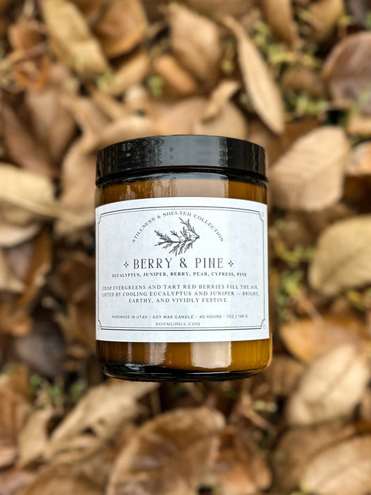 Berry & Pine – 7oz Soy Candle